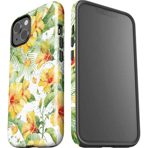 Yellow Hibiscus iPhone 15 Impact Case